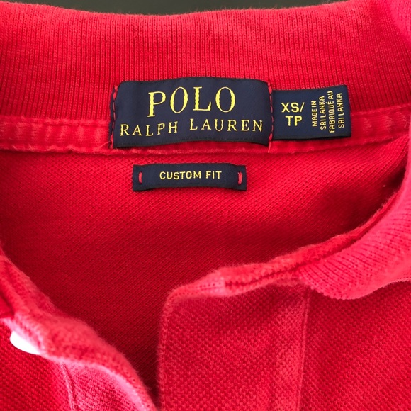 XS Men’s Red Short Sleeve Polo - Picture 3 of 4